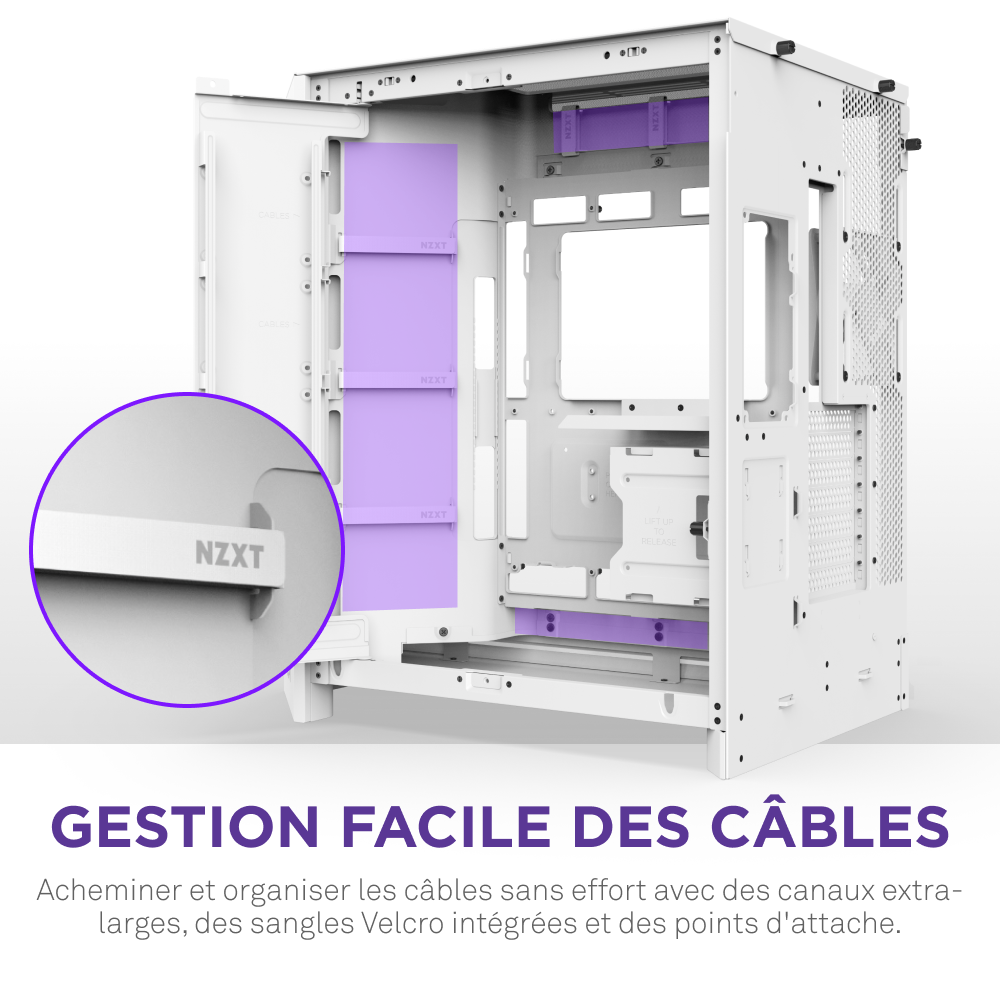 NZXT H9 Flow RGB+ Blanc Blanc - Boîtier PC NZXT - Cybertek.fr - 11