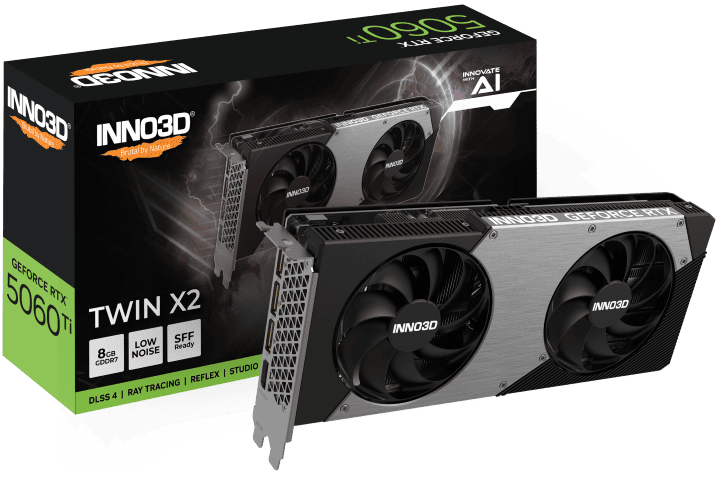 Inno3D GeForce RTX 5060 Ti 8GB TWIN X2  - Carte graphique Inno3D - 0