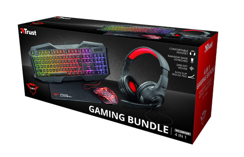 Trust GXT 1180RW 4 en 1 - Casque/Tapis de souris/Clavier/Souris (23152 --) - Achat / Vente Pack Peripheriques sur Cybertek.fr - 10