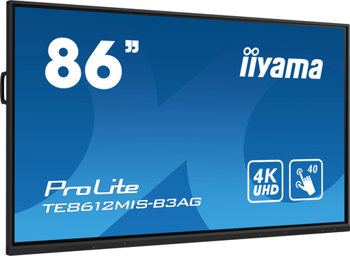 Iiyama ProLite TE8612MIS-B3AG - 86" 4K Tactile Android RJ45 USB-C (TE8612MIS-B3AG) - Achat / Vente Affichage collaboratif sur Cybertek.fr - 1