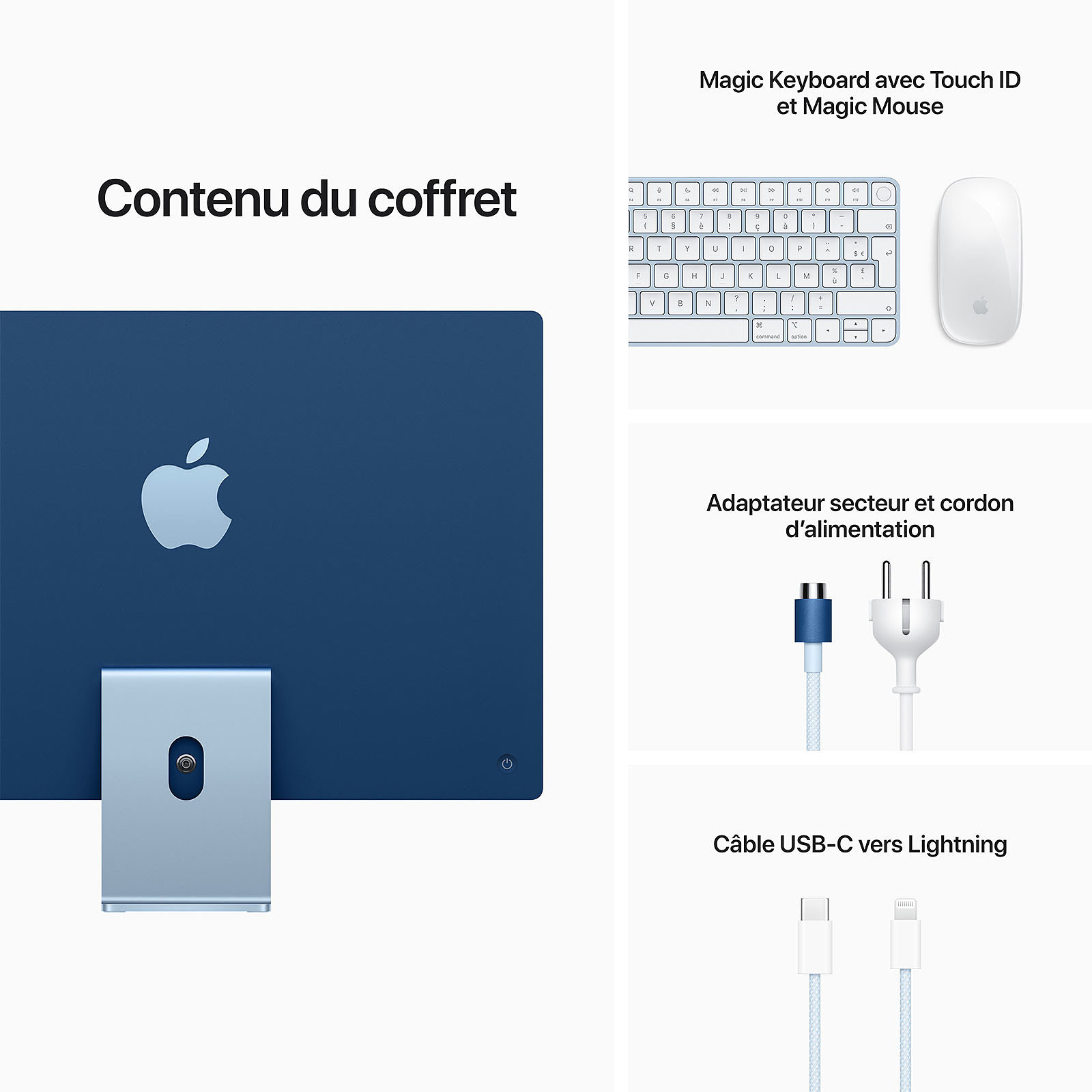 Apple iMac Bleu MJV93FN/A - All-In-One PC/MAC Apple - Cybertek.fr - 1