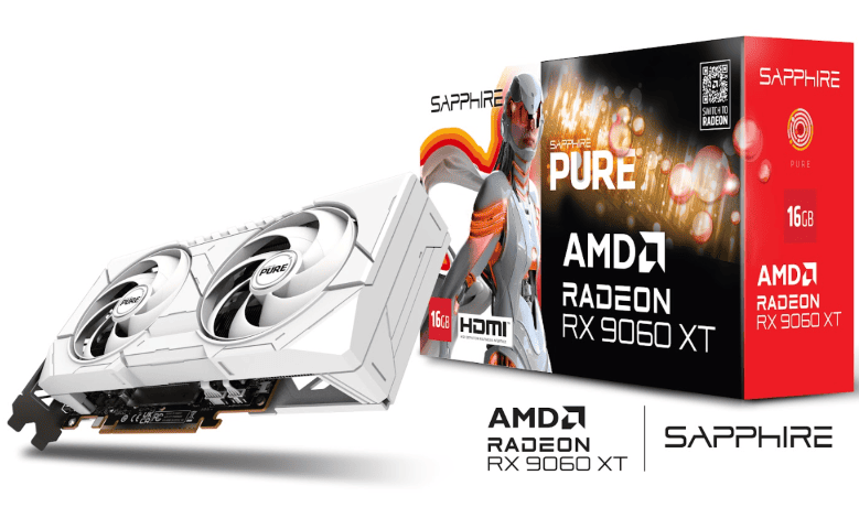 Sapphire Pure Radeon RX 9060 XT GAMING OC 16GB - Carte graphique - 0