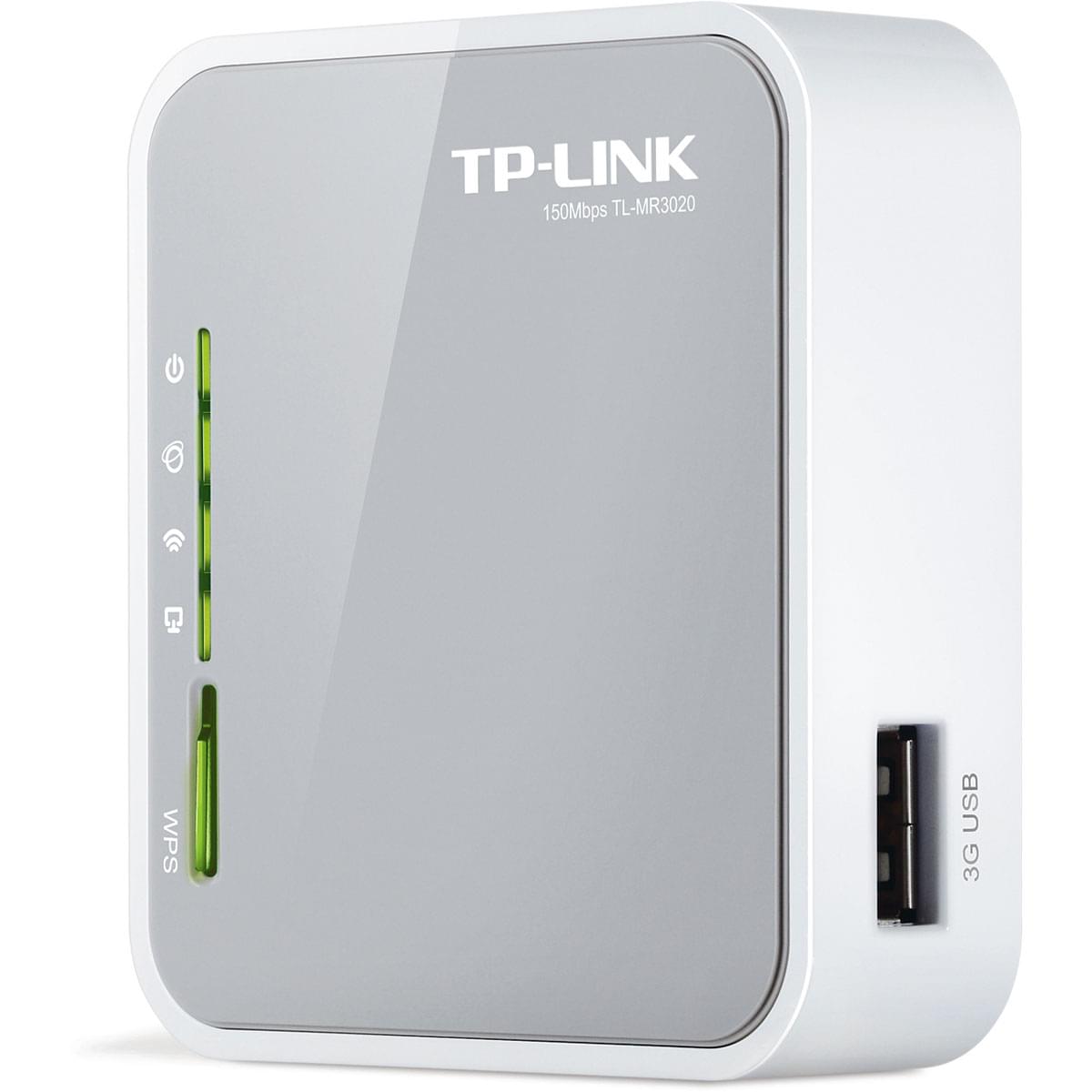 Point d'accès et Répéteur WiFi TP-Link HotSpot Routeur WiFi/3G/4G portable - TL-MR3020