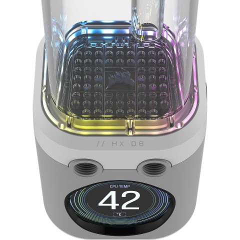 Corsair iCUE LINK XD6 RGB ELITE LCD - Blanc - Watercooling - 8