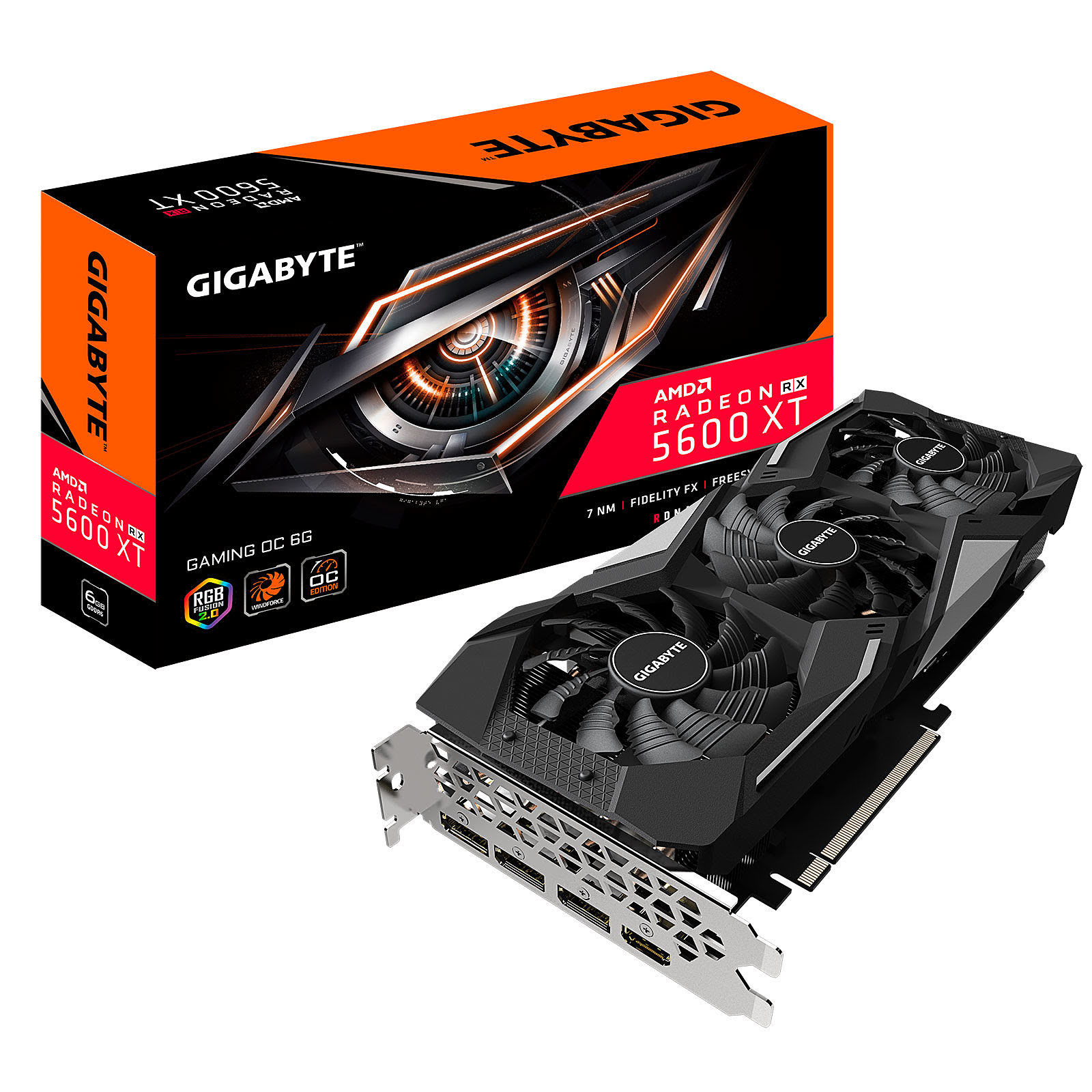 Gigabyte RX 5600 XT GAMING OC 6G  - Carte graphique Gigabyte - 0
