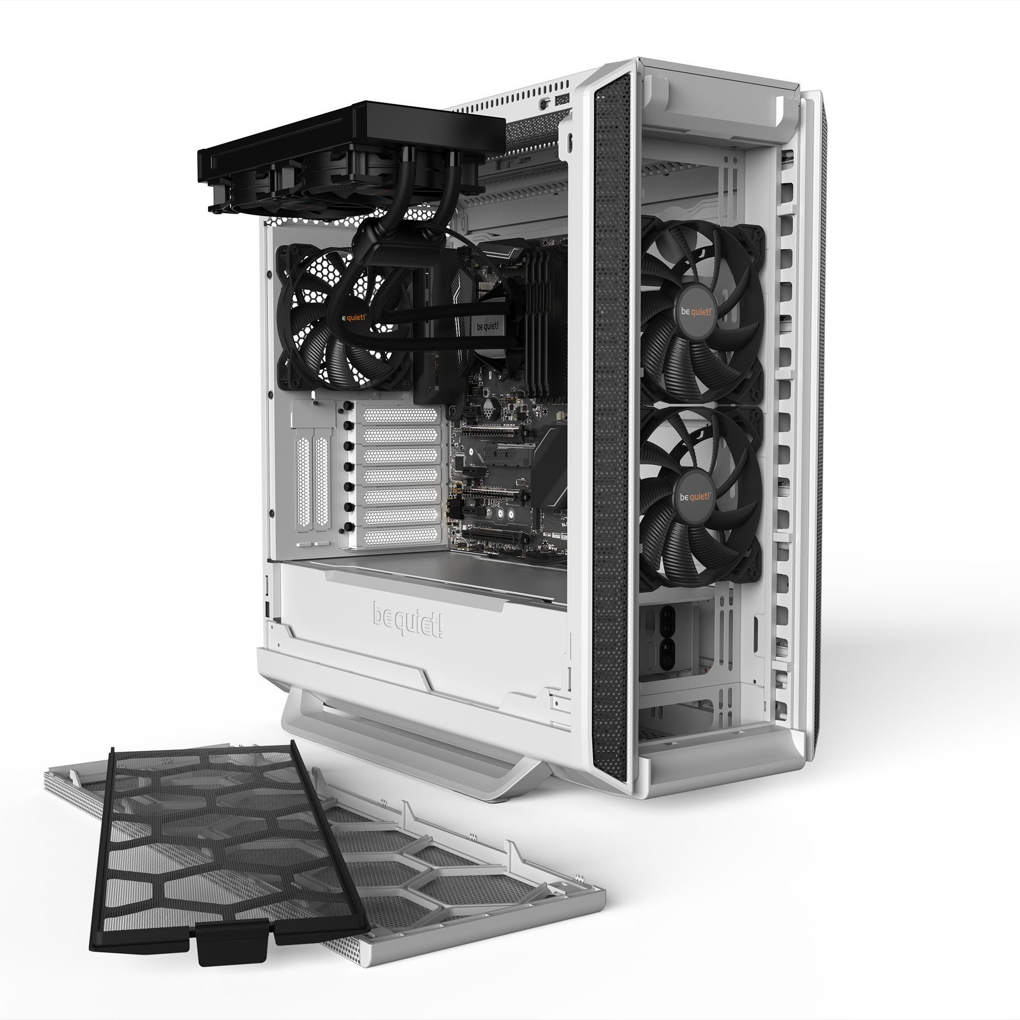 be quiet! Silent Base 802 White Window BGW40 Blanc - Boîtier PC - 4