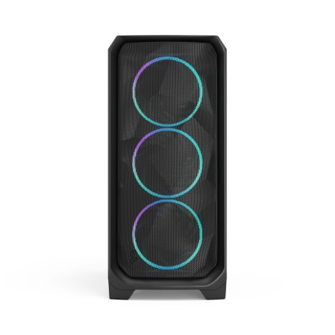 Fractal Design Meshify 3 RGB TG Light Tint Noir-MT/SsAlim/E-ATX Noir - Boîtier PC - 3