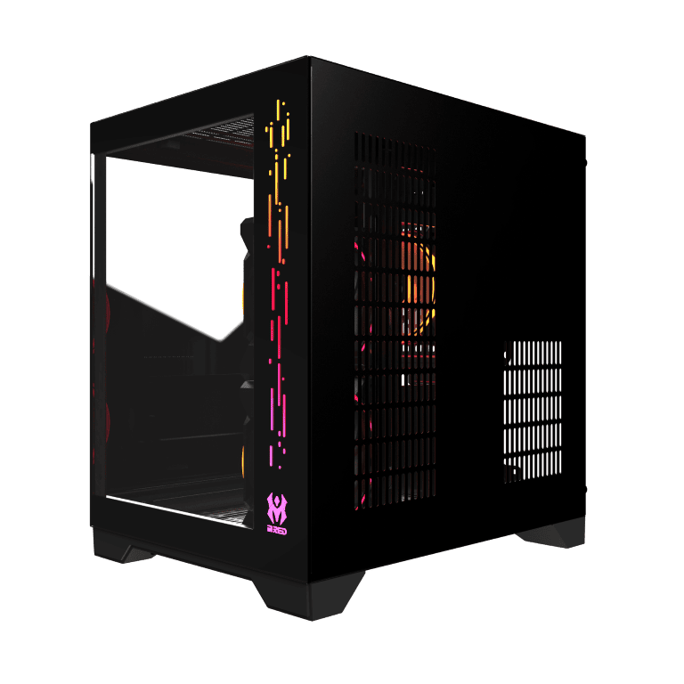 M.RED Crystal Sea Mini Noir Noir - Boîtier PC M.RED - Cybertek.fr - 6