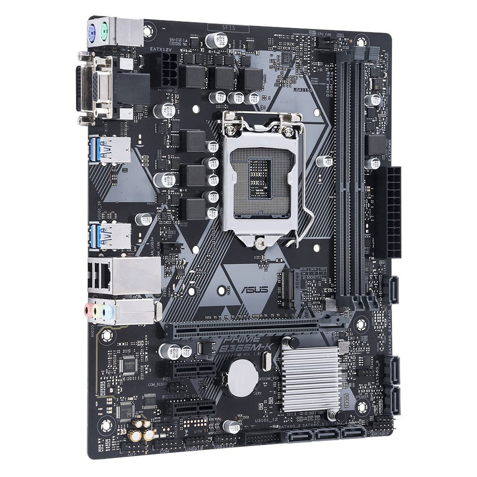 Asus PRIME B365M-K Micro-ATX  - Carte mère Asus - Cybertek.fr - 3