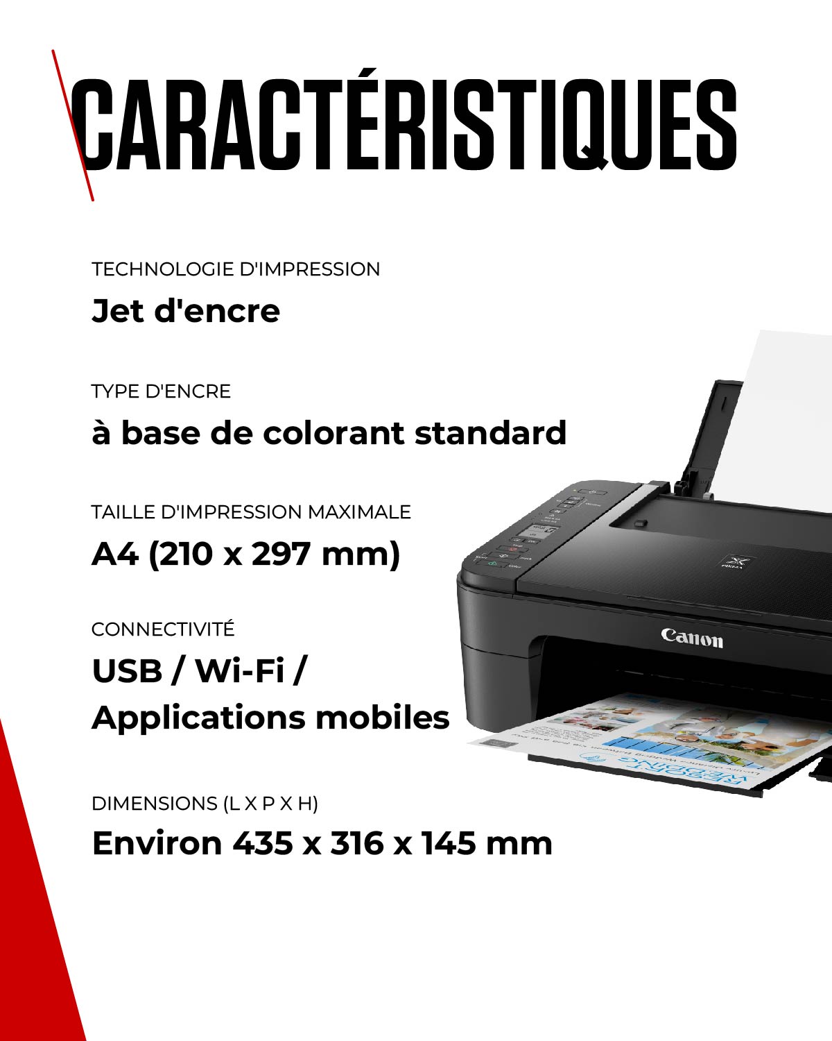 Imprimante multifonction Canon PIXMA TS3350# - Cybertek.fr - 4