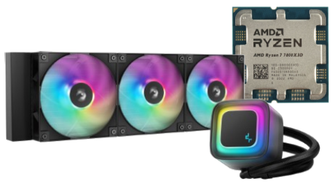 7800x3D Tray + Watercooling LE360 V2 360mm - Noir - Cybertek.fr - 0