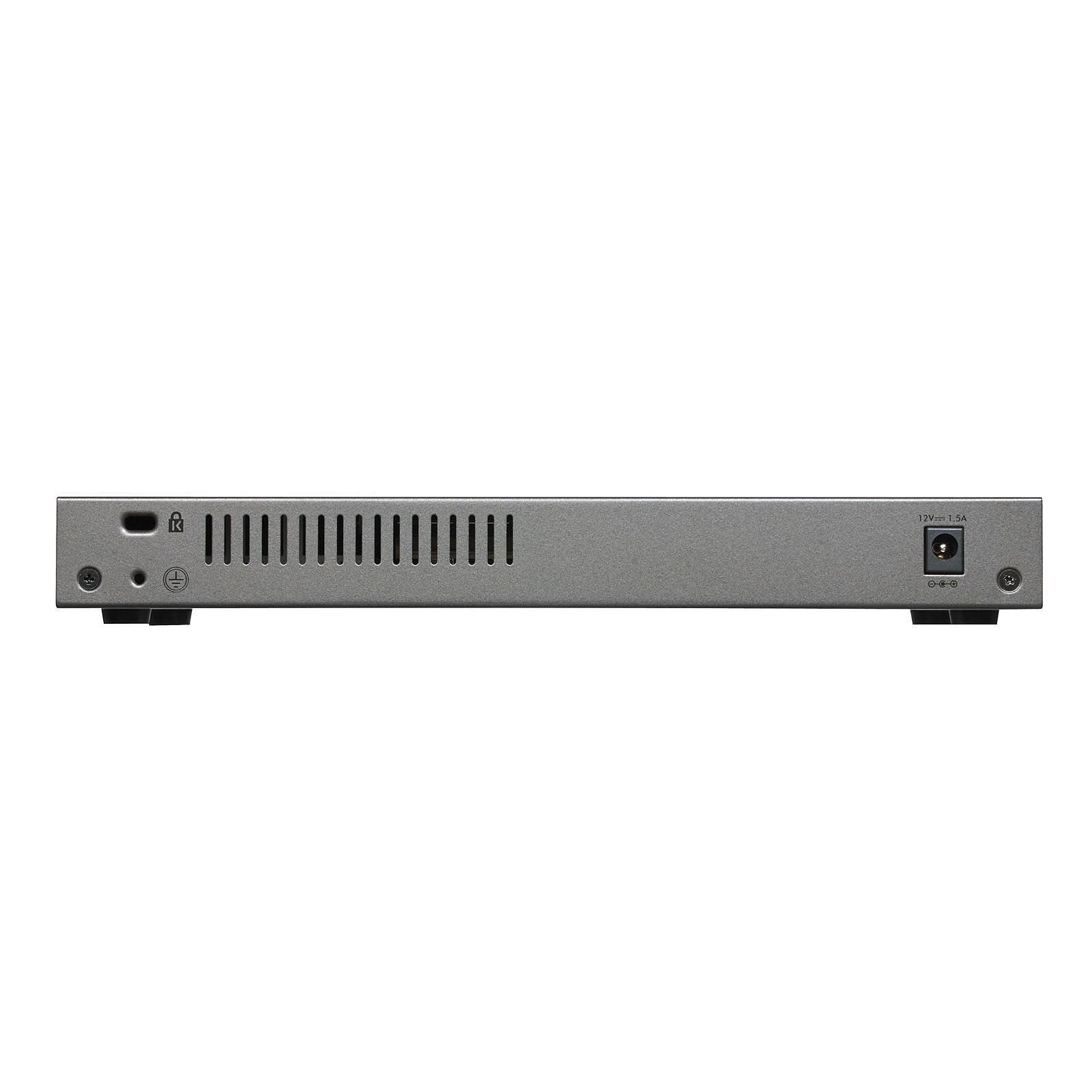 Switch Netgear 8 ports Gigabit + 2 ports 10Gb - GS110MX - 1