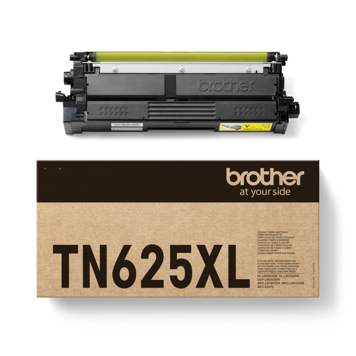 Cartouche toner laser TN625Y - Jaune pour imprimante Laser Brother - 1
