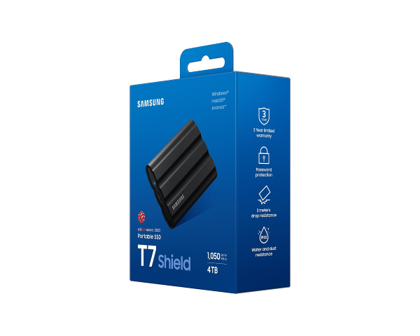Samsung T7 SHIELD 4To Black (MU-PE4T0S/EU) - Achat / Vente Disque SSD externe sur Cybertek.fr - 10