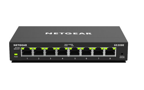 Switch Netgear GS308E - 8 ports 10/100/1000 - Cybertek.fr - 0