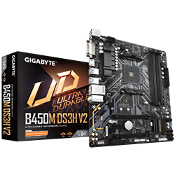 Gigabyte B450M DS3H V2 - B450/AM4/mATX