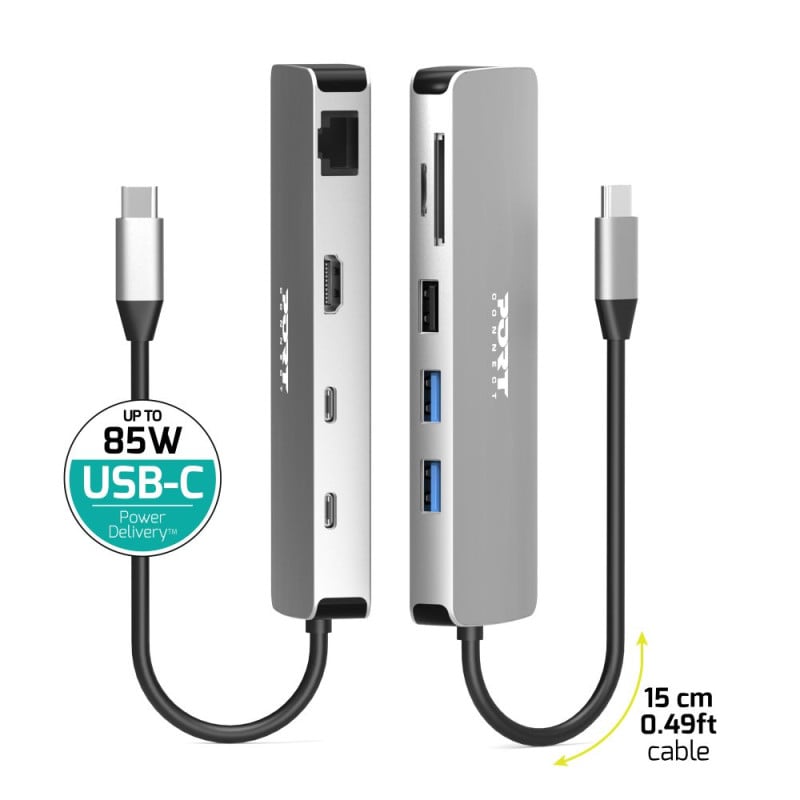 DOCKING TYPE C 9IN1 1x4K HDMI 85W# - Accessoire PC portable Port - 3