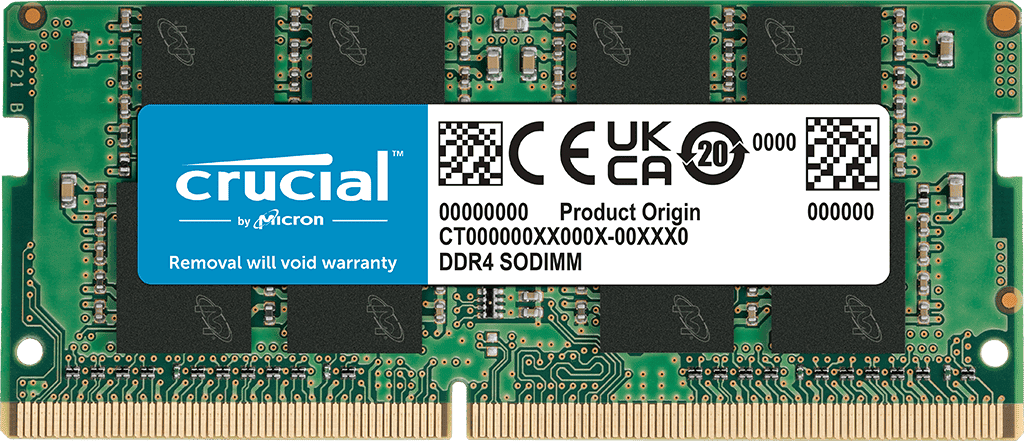 Crucial CT16G4SFRA32AT (1x16GB DDR4-3200 SODIMM) OEM - Mémoire PC portable - 0