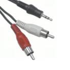 Câble Audio Jack 3.5 / 2 RCA 10m  - Connectique TV/Hifi/Video - 0