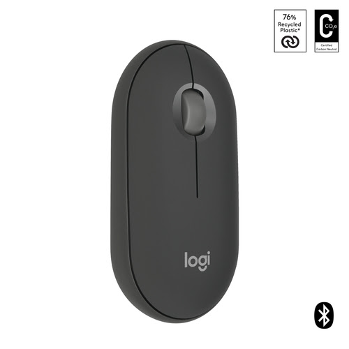 Logitech PEBBLE M350S Graphite - Souris PC Logitech - Cybertek.fr - 1