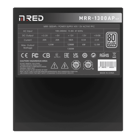 M.RED MRR-1300AP VP2 Noir (1300W) - Alimentation M.RED - 3