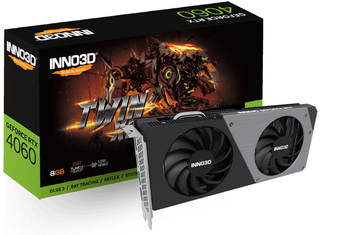 Inno3D GeForce RTX 4060 TWIN X2 V2  - Carte graphique Inno3D - 0