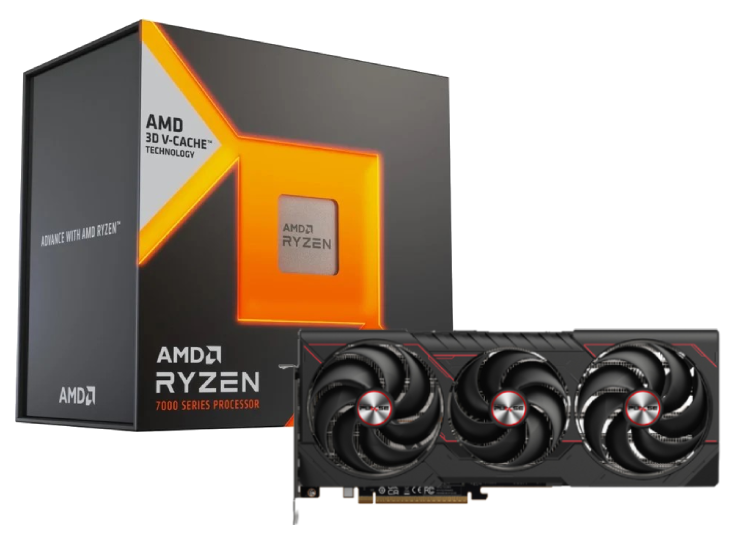 Ryzen 7 7800X3D + Radeon RX 9070 XT GAMING OC 16GB - Cybertek.fr - 0