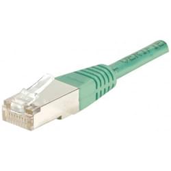 image produit   Patch RJ45 cat5E FTP 15cm vert Cybertek