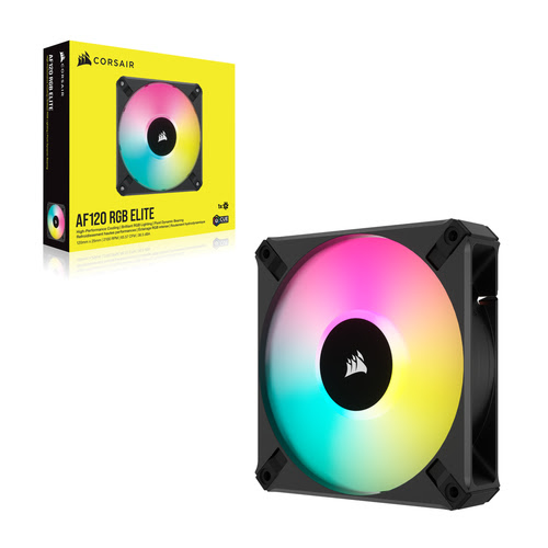 Corsair iCUE AF120 Elite RGB 120 mm Noir - Ventilateur boîtier - 1