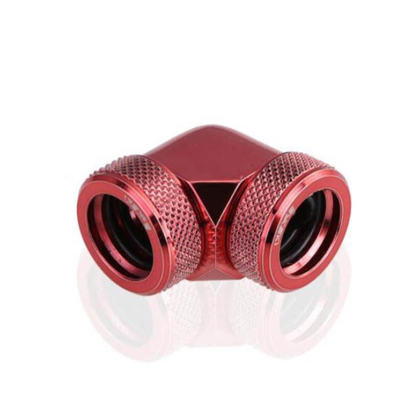 CONSTRUCTEUR Raccord tube rigide 90° rouge - 14mm - Watercooling - 0