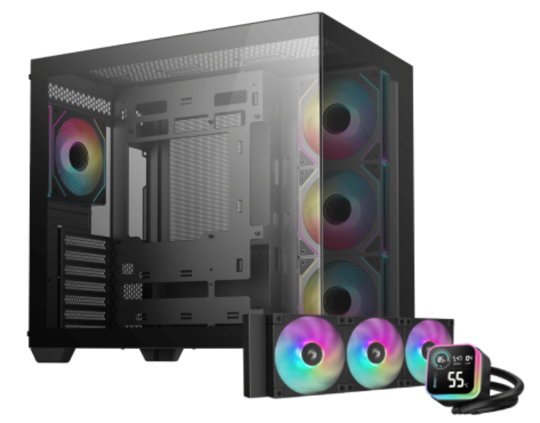 Deepcool MT/Sans Alim/ATX + LQ360 Noir - Boîtier PC Deepcool - 0