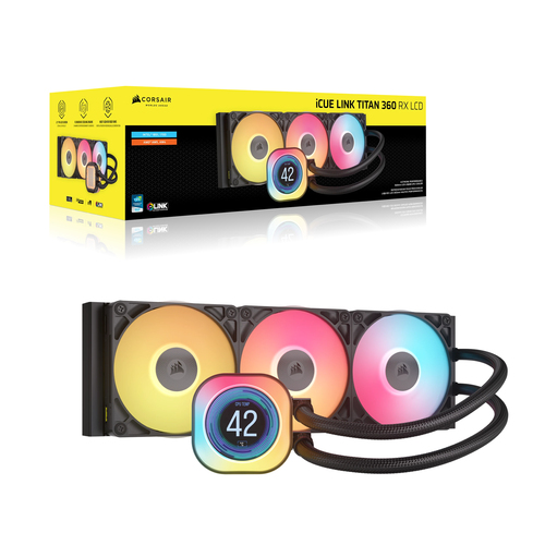Corsair iCUE LINK TITAN - 360 RX LCD AIO/360mm - Noir - Watercooling - 1