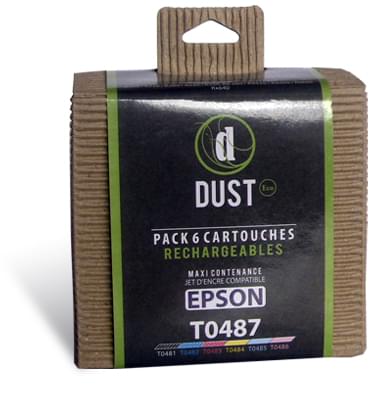 DUST Eco Pack 6 cart. rechargeables T0487 - Cybertek.fr - 0