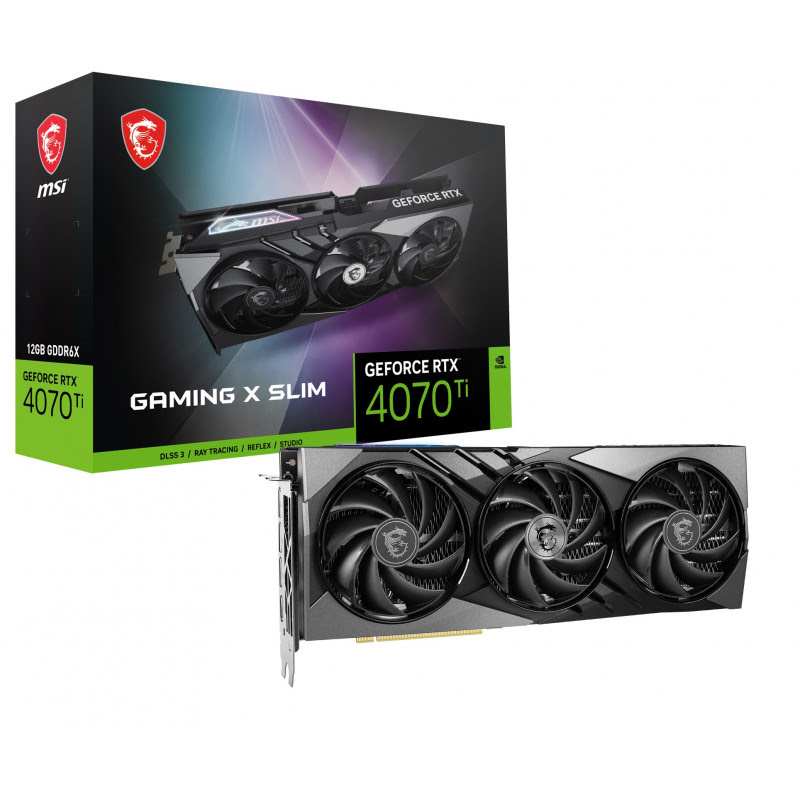 MSI GeForce RTX 4070 Ti GAMING X SLIM 12G  - Carte graphique MSI - 0