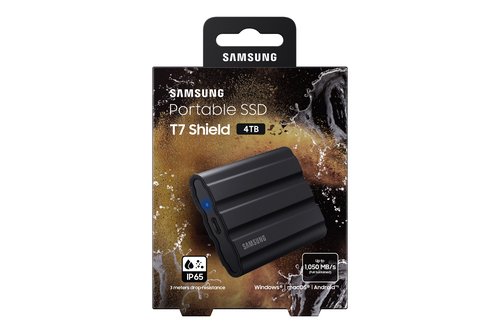 Samsung T7 SHIELD 4To Black (MU-PE4T0S/EU) - Achat / Vente Disque SSD externe sur Cybertek.fr - 7