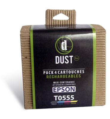 DUST Eco Pack 4 cart. rechargeables T0555 - Cybertek.fr - 0