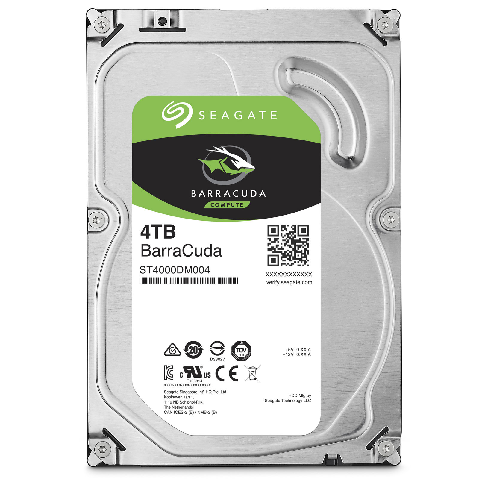 Seagate Barracuda ST4000DM004-Seconde Vie-Etat Satisfaisant - Disque dur 3.5" interne - 0