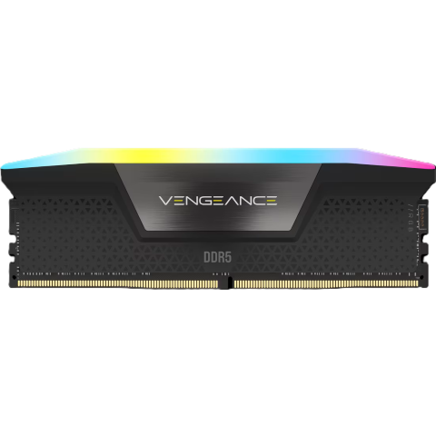Corsair Vengeance RGB 64Go (2x32Go) DDR5 6000MHz CL30 Noir - Mémoire PC Corsair sur Cybertek.fr - 2