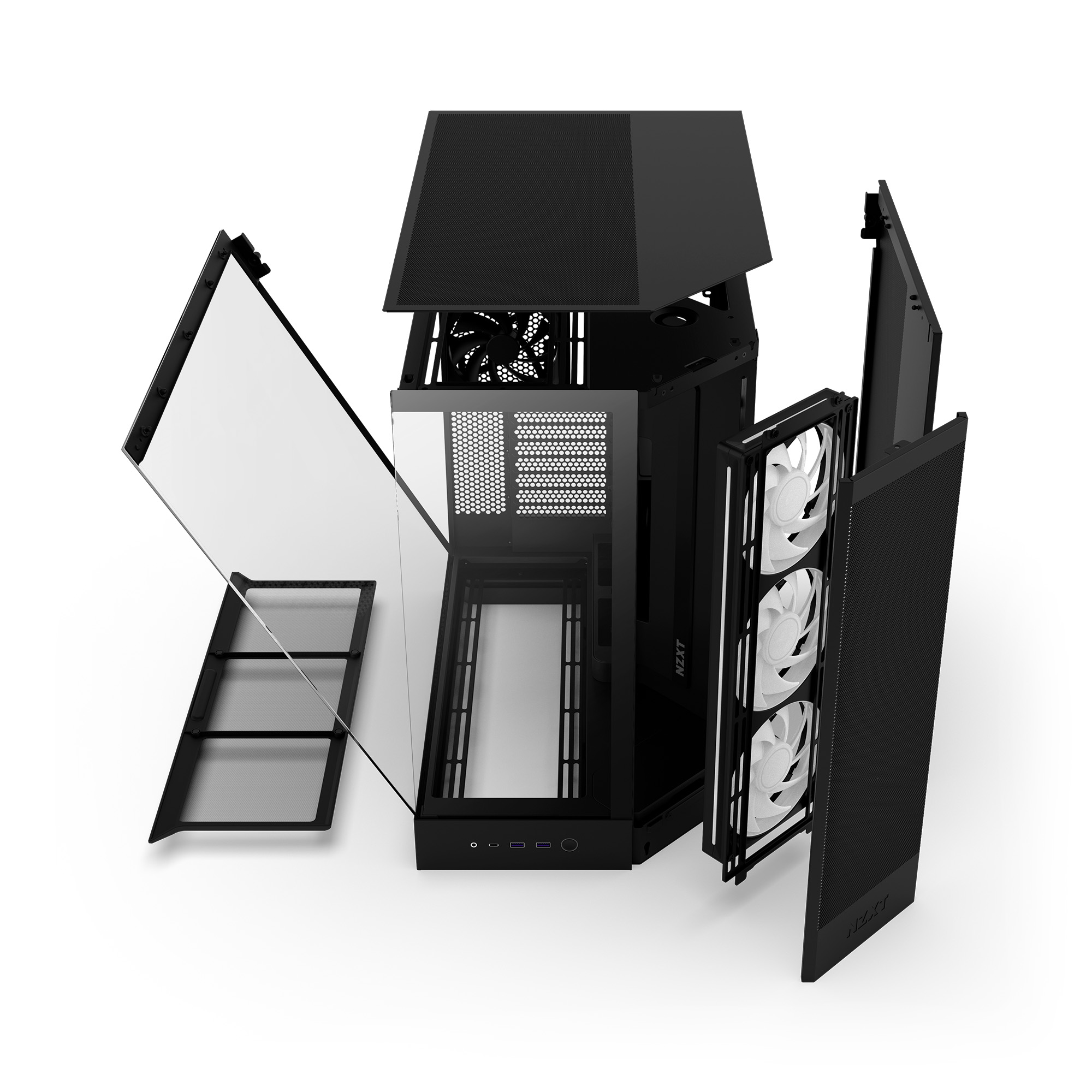 NZXT H9 Flow RGB Noir Noir - Boîtier PC NZXT - Cybertek.fr - 4