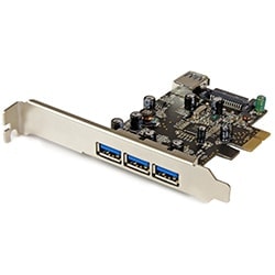 image produit StarTech PCI-E 3 ports USB 3.0 + 1 int. USB 3.0 - PEXUSB3S4 Cybertek