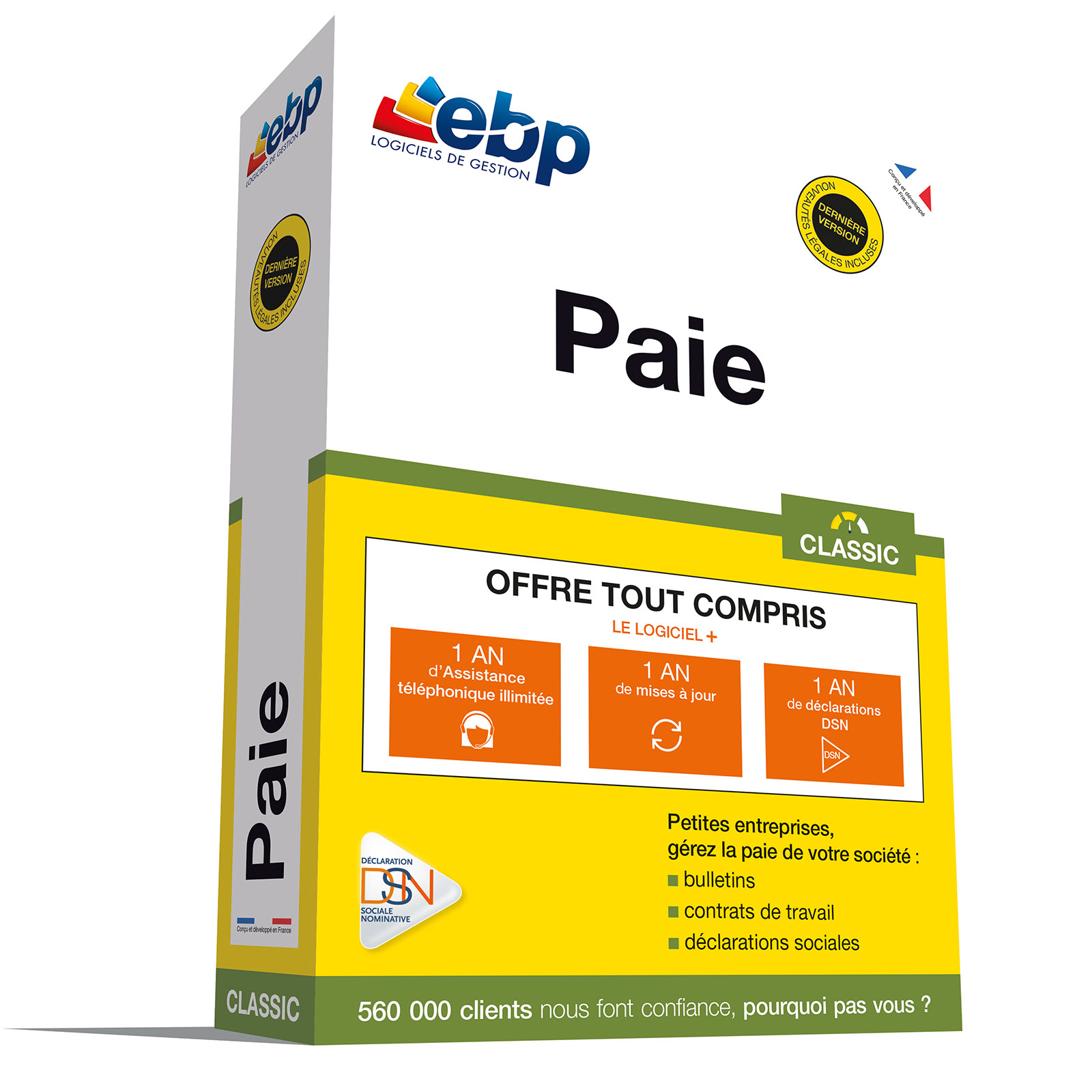 EBP Paie Classic - Offre tout compris - Logiciel application - 0