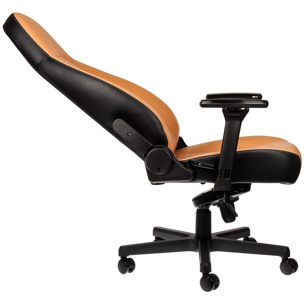 NobleChairs ICON Cuir veritable Cognac/Noir - Siège PC Gamer - 2