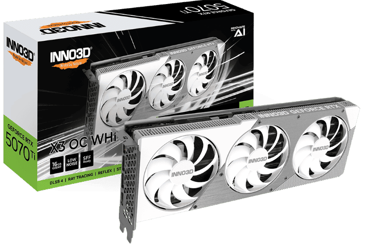 Inno3D GeForce RTX 5070 Ti X3 OC WHITE  - Carte graphique Inno3D - 0