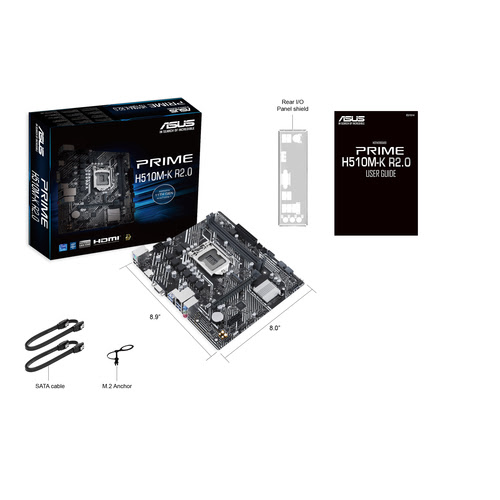 Asus PRIME H510M-K R2.0 Micro-ATX  - Carte mère Asus - Cybertek.fr - 2