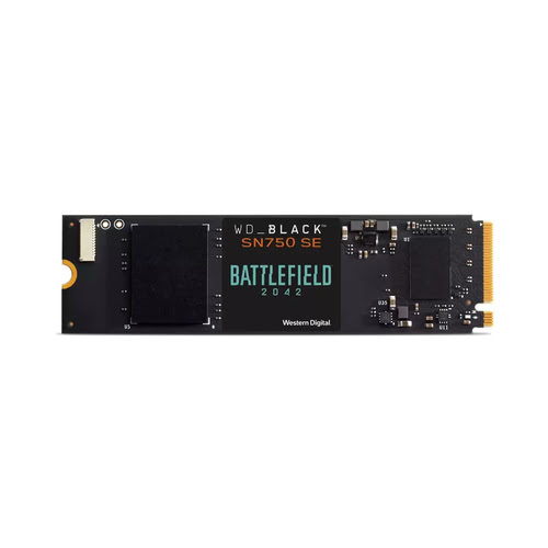 Disque SSD WD 500Go BLACK SN750SE NVMe M.2 Battlefield 2042