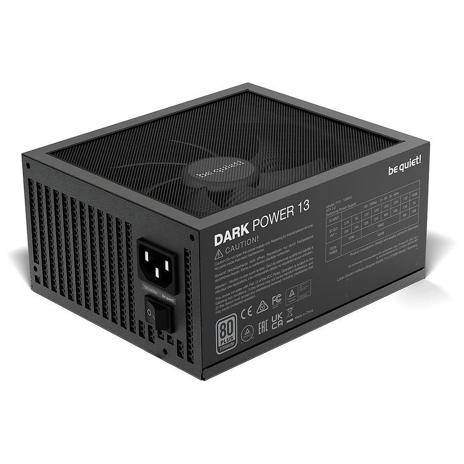 be quiet! Dark Power 13 80+ TITANIUM (1000W) - Alimentation - 2