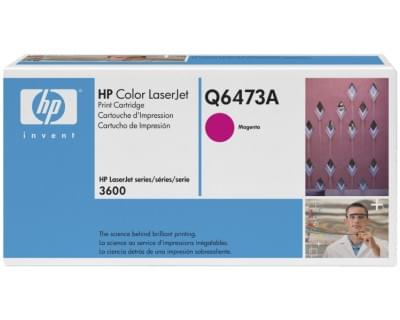 Toner Q6473A Magenta pour imprimante Laser HP - 0