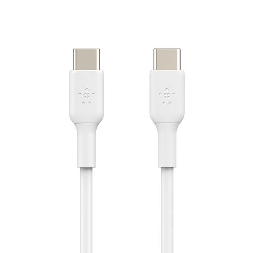 USB-C to USB-C Cable 2M White - Connectique PC - Cybertek.fr - 2