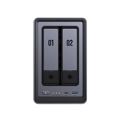 UGREEN DXP2800 - 2 Baies avec 2 disques de 4To RED Plus - Serveur NAS - 1