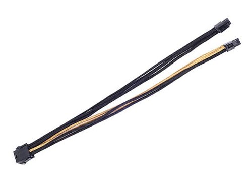 Cable tressé 8-Pin EPS/ATX 4+4-Pin 300mm GOLD/BK  - Connectique PC - 1